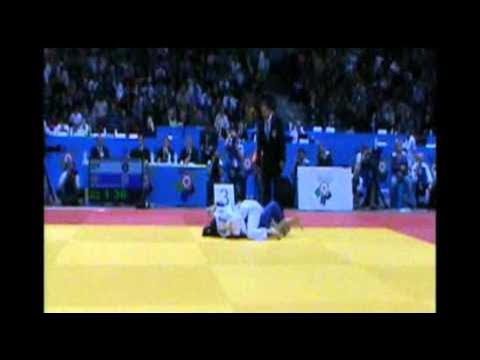 Judo EM 2012: -63kg UNTERWURZACHER, Kathrin (AUT) - MISKOVIC, Marijana (CRO) backdrop