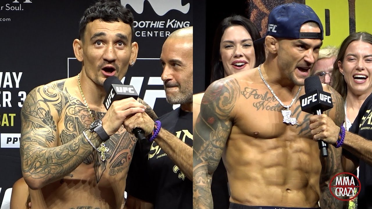 Max Holloway & Dustin Poirier LAST WORDS "I'm playing SPOILER tomorrow"