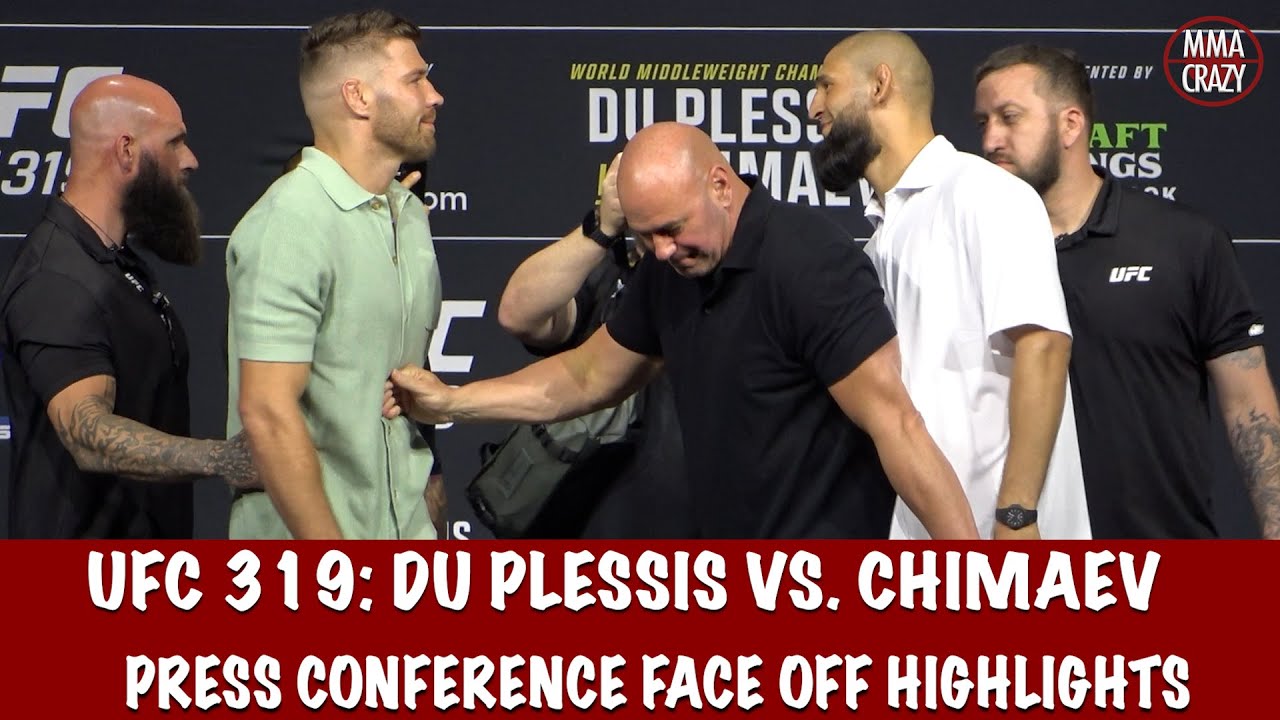 UFC 319 Pre Fight Press Conference FACE OFF Highlights