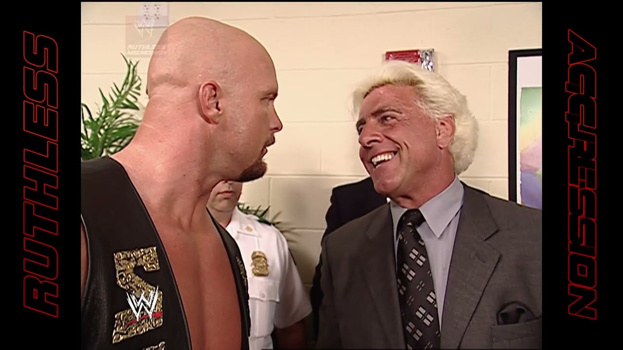 Ric Flair & Stone Cold sign the contract | WWE RAW (2002)