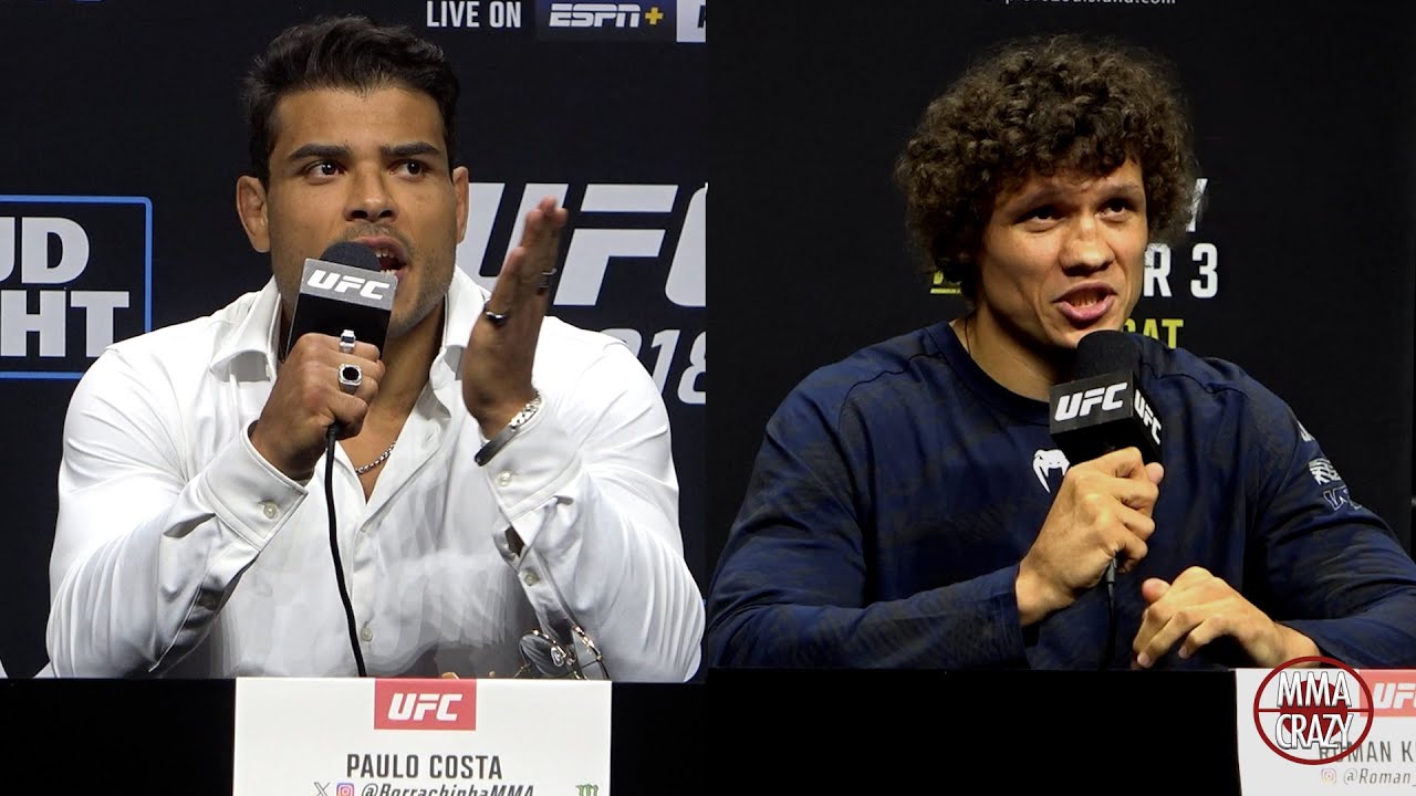 Paulo Costa vs. Roman Kopylov Press Conference Highlights UFC 318 background