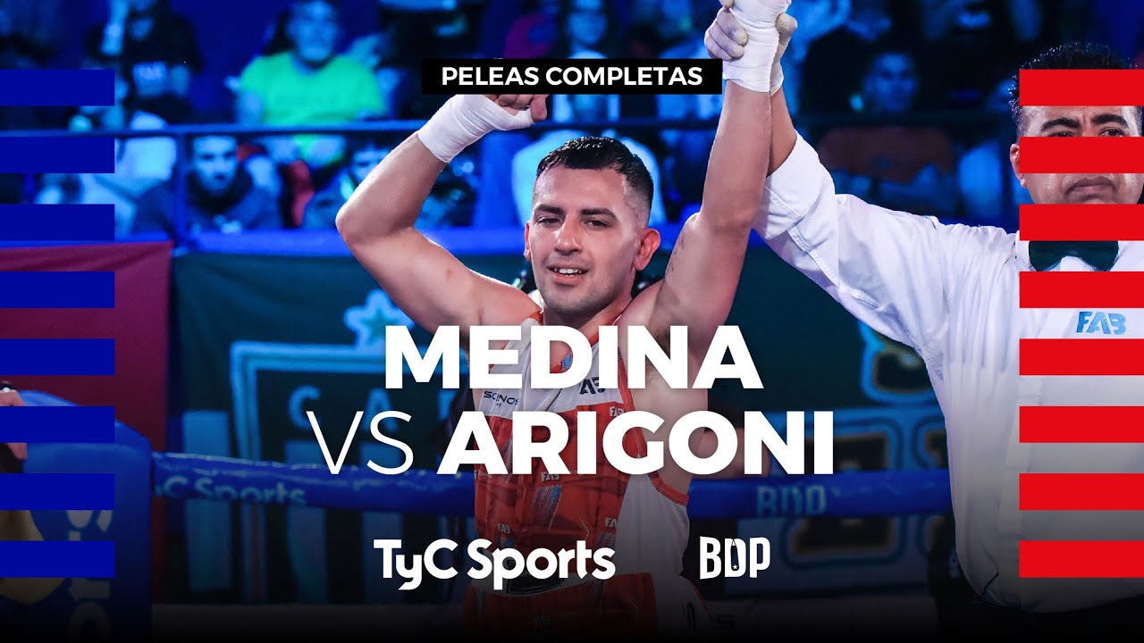 Nicolás Medina vs. Patricio Arigoni - Boxeo de Primera Promocional - TyCSports Play background