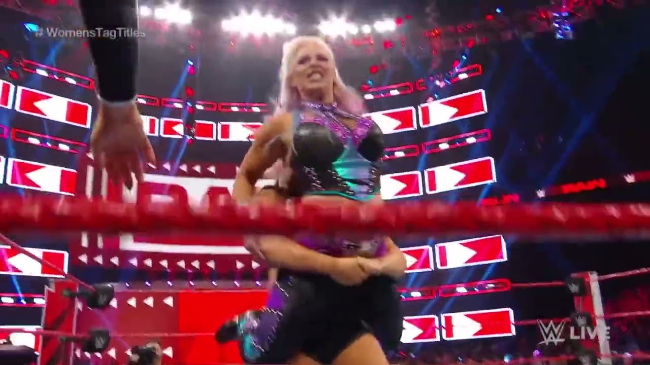 Morgan & Logan vs Brooke & Natalya - WWE Women's Tag Team Titles Qualifying Match: Raw, Jan 28, 2019 background