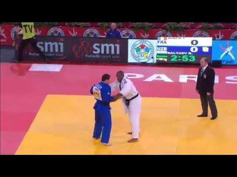 Judo Grand Slam Paris 2013: +100 kg RINER, Teddy (FRA) -  BALTAEV, Boltoboy (UZB)