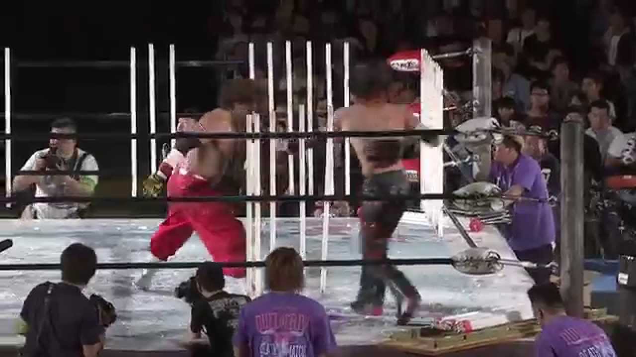 【Death Match】5.5 デスマッチ王座戦 イサミ vs 宮本 backdrop