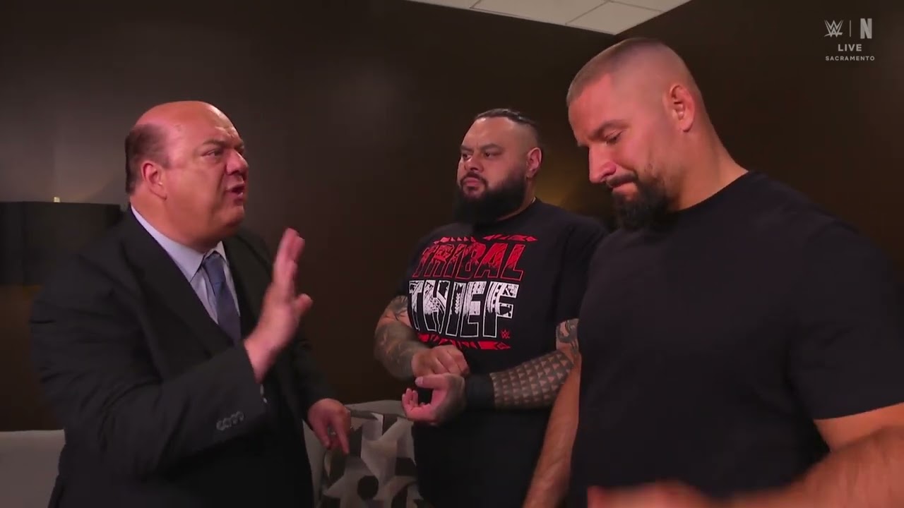 Paul Heyman convinces Bron Breakker & Bronson Reed to play the political game | Raw Oct 20, 2025 background