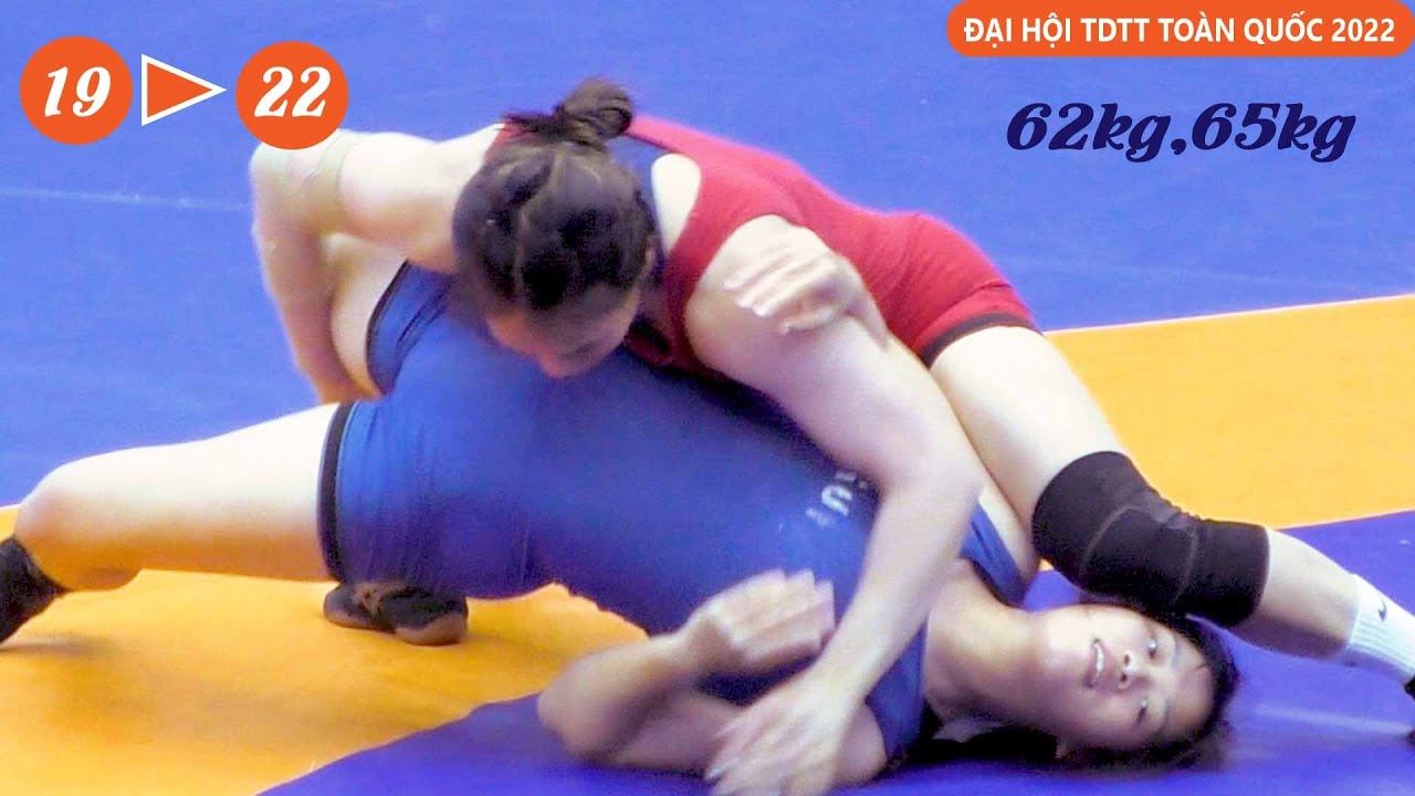 Vật nữ, Women wrestling - Các trận đấu từ 19 đến 22. hạng 62 & 65 kg. background