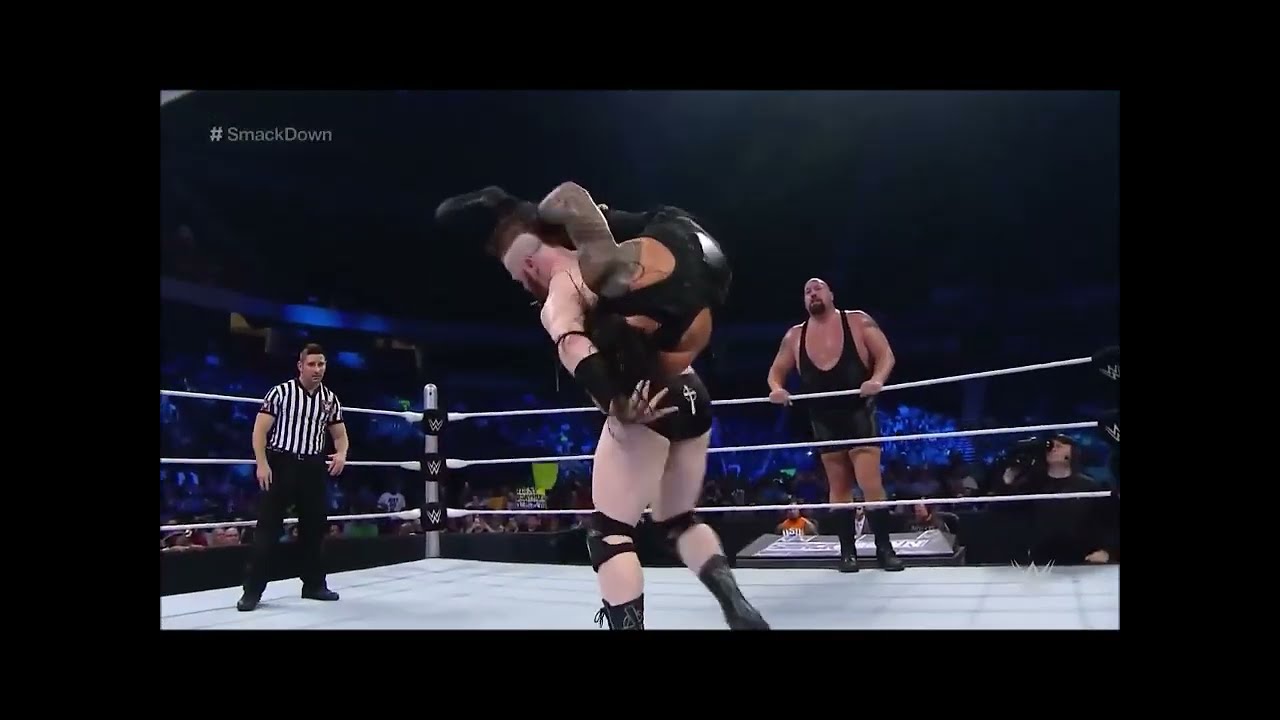 Gail Kim vs Fit Finlay vs Havok vs Sheamus vs Dean Ambrose- Over the shoulder back to belly piledriv background
