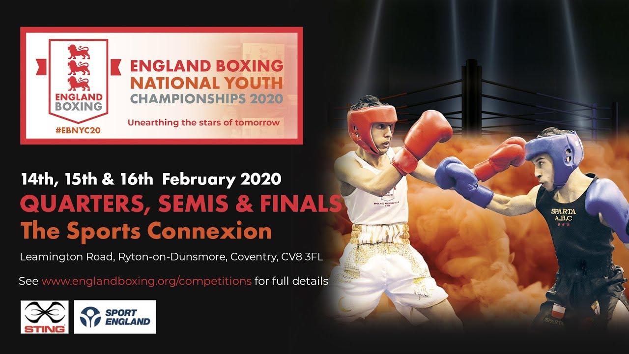 England Boxing National Youth Championships 2020 - Day 2 - Ring A background