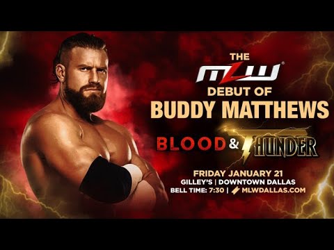 MLW Blood and Thunder 2022 Match Card