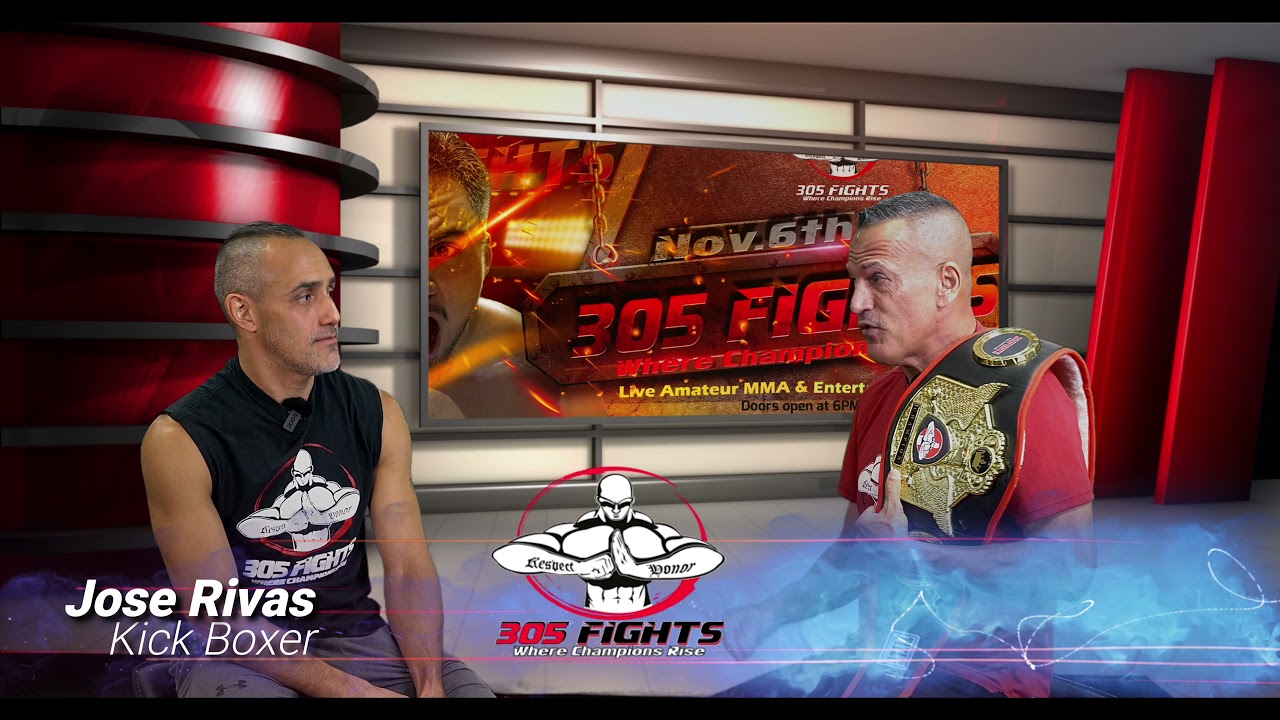 305 FIGHTS Jose Rivas backdrop