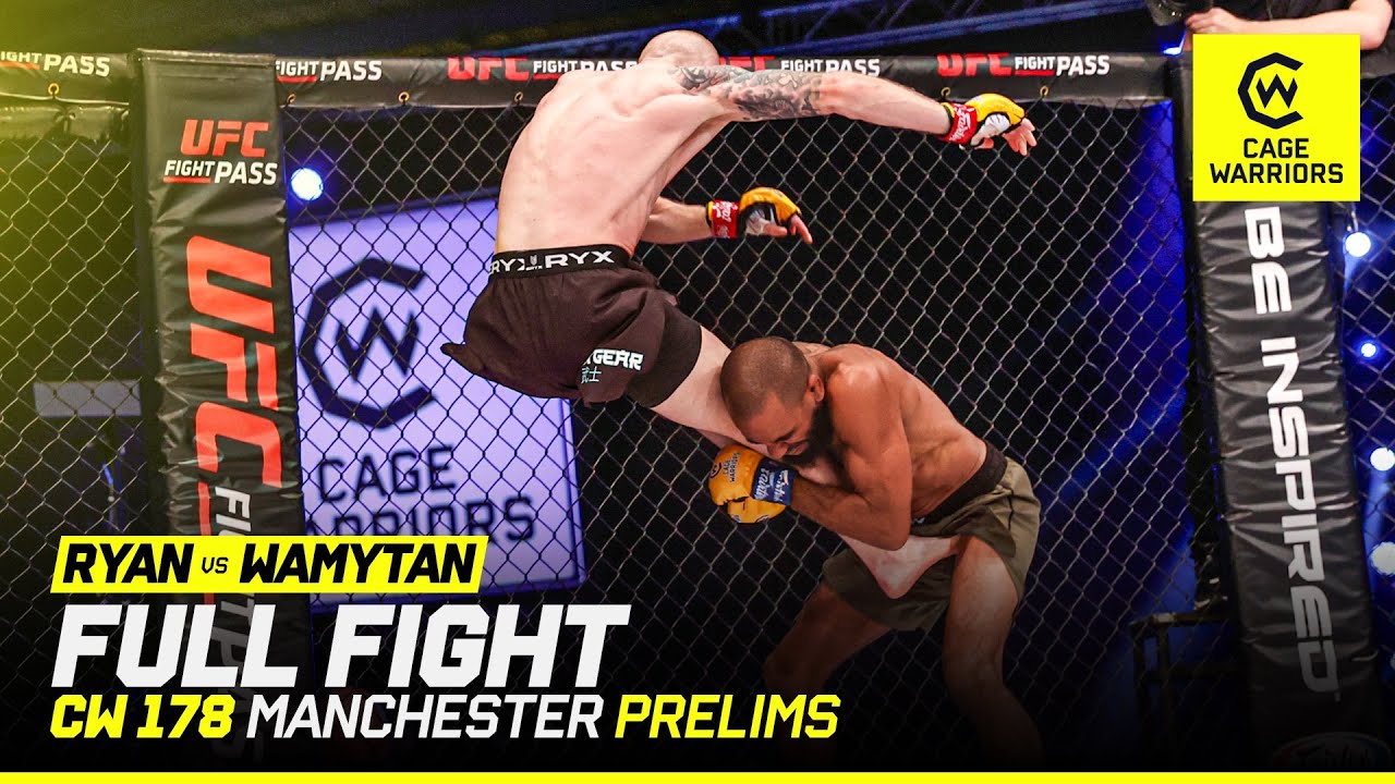 CRAZY D’ARCE CHOKE | Sheldon Ryan VS. Gregory Wamytan | FULL FIGHT | CW 178 Manchester background