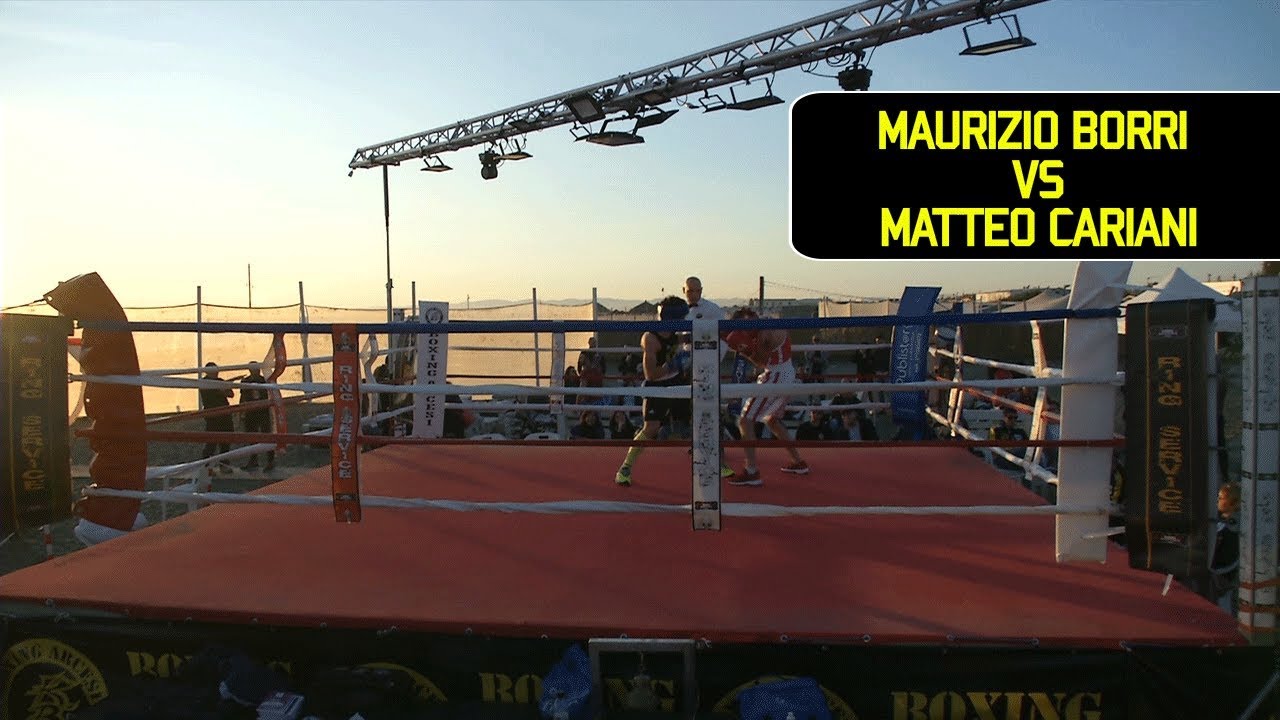 Combattimento di Pugilato - Maurizio Borri vs Matteo Cariani - MATCH DI BOXE OLIMPICA