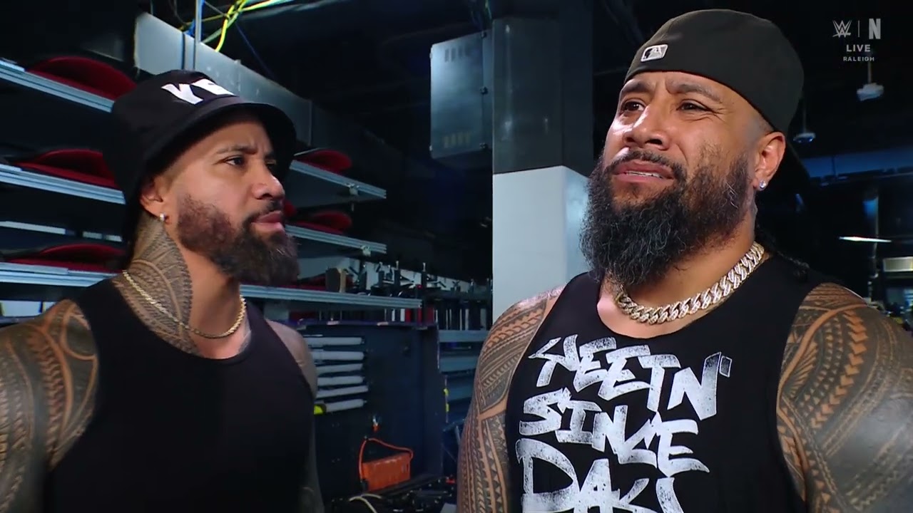 Jey Uso confronts Jimmy Uso | Raw Sep 29, 2025 background
