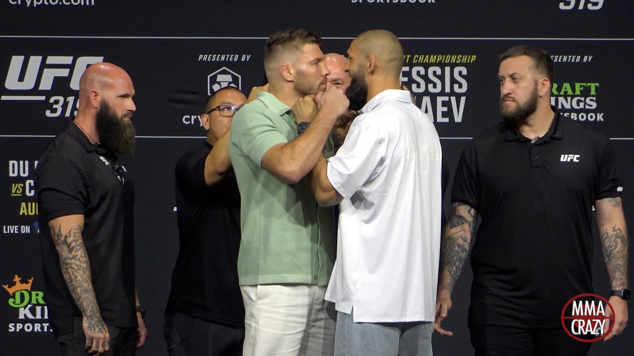 Dricus Du Plessis vs. Khamzat Chimaev FIRST FACE OFF for UFC 319