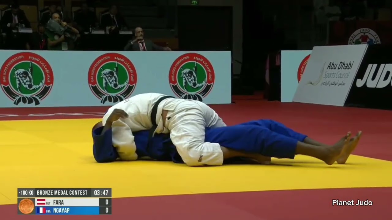 Aaron FARA 🇦🇹 🆚️ Marc Francois NGAYAP 🇨🇵 | схватка забронзу /-100кг | Большой Шлем Абу-Даби 2023