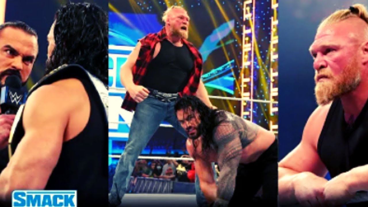 WWE Friday Night Smackdown 8 October 2021 Highlights, Brock Punish Roman, Drew Face Trible, Edge background