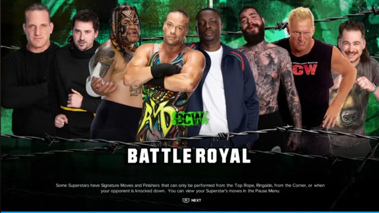 BCW Battle Royal. WWE 2K24