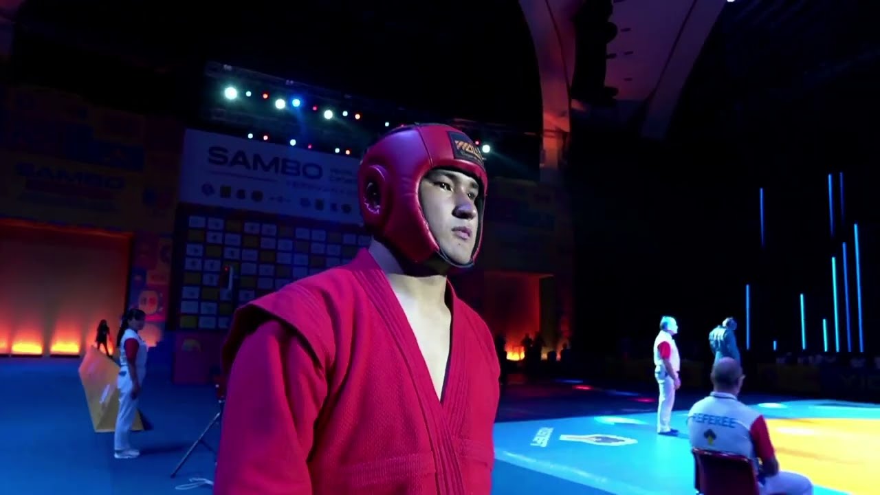 ADIL vs TADIN. 98 kg Combat SAMBO (Juniors). World Cadets, Youth and Junior SAMBO Championships 2022 background