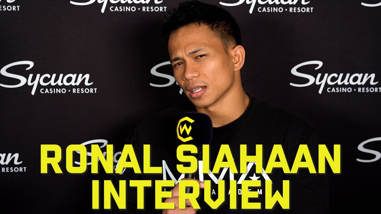 CW 165: Ronal Siahaan post-fight interview background
