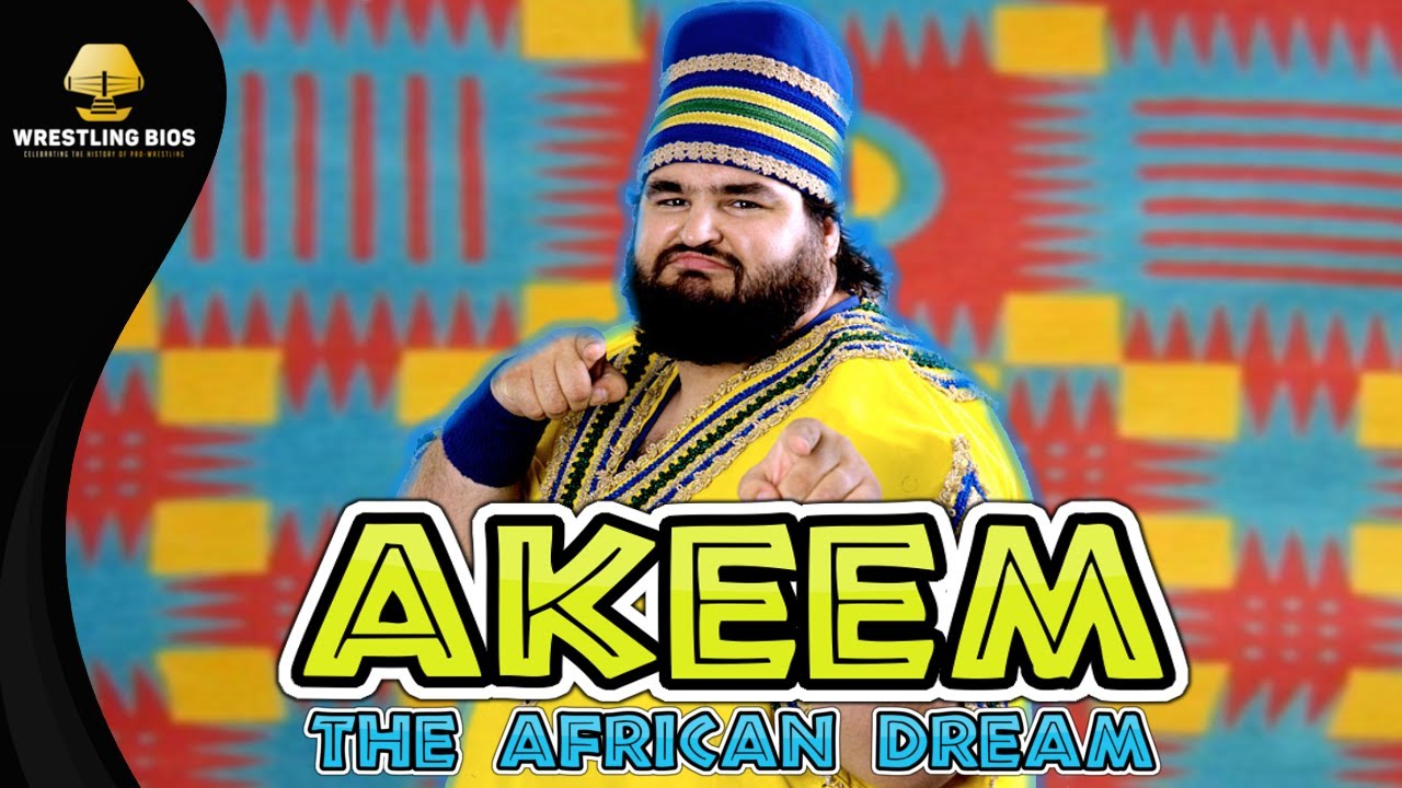 The Story of Akeem "The African Dream" in the WWF background