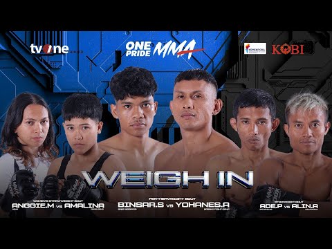 WEIGH IN ONE PRIDE MMA 87 BANDUNG: MANTAN JUARA BERAPI-API INGIN HABISI LAWANNYA ‼️ background