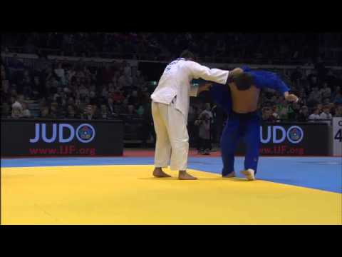 Judo Grand Prix Düsseldorf 2013: -90kg  BOZBAYEV, Islam (KAZ) -  GOGOTCHURI, Zviad (GEO)