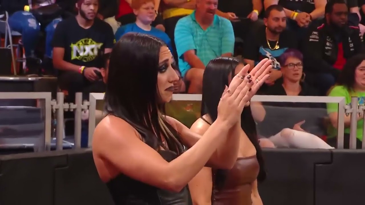 Izzi Dame & Kiana James vs. Fallon Henley & Thea Hail: WWE NXT, Mar. 12, 2024 background