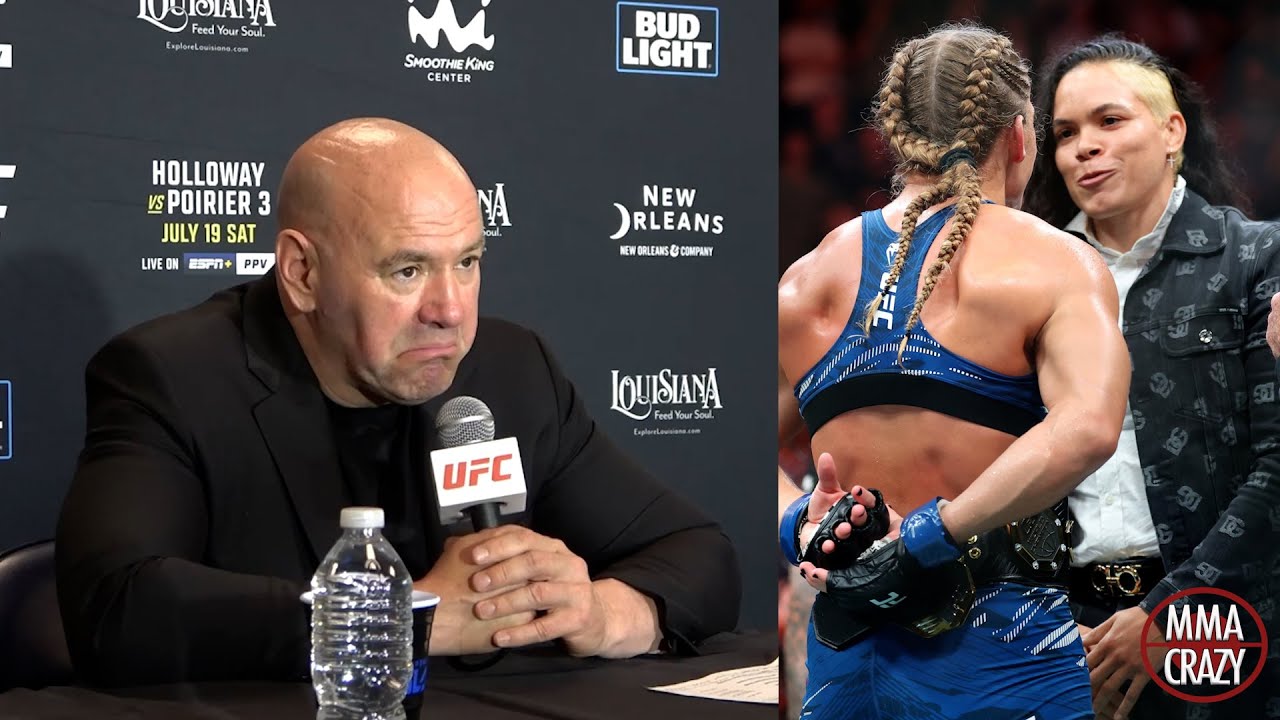 Dana White reacts to Kayla Harrison wavering testing pool for Amanda Nunes
