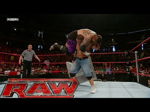 John Cena vs Umaga Street Fight RAW Jun 16,2008 background