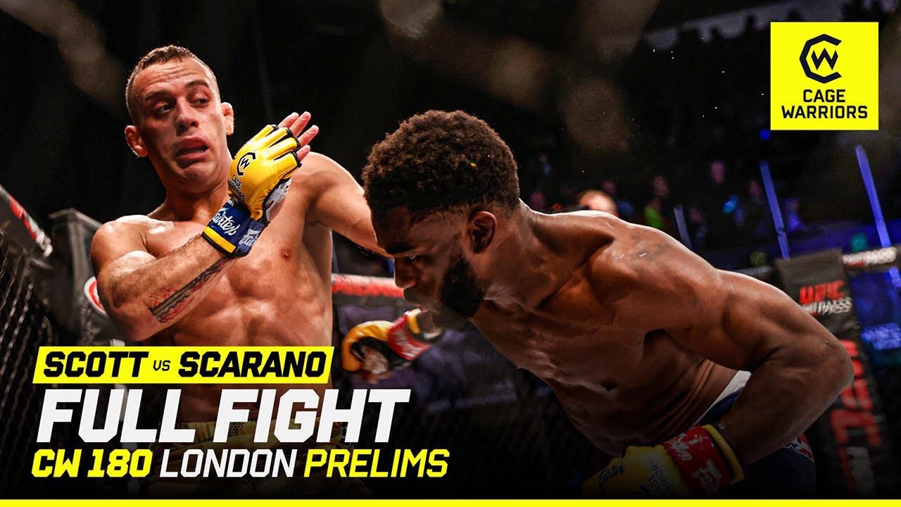 3 ROUND WAR đ„ | Jawany Scott VS. Davide Scarano | FULL FIGHT | CW 180 London background