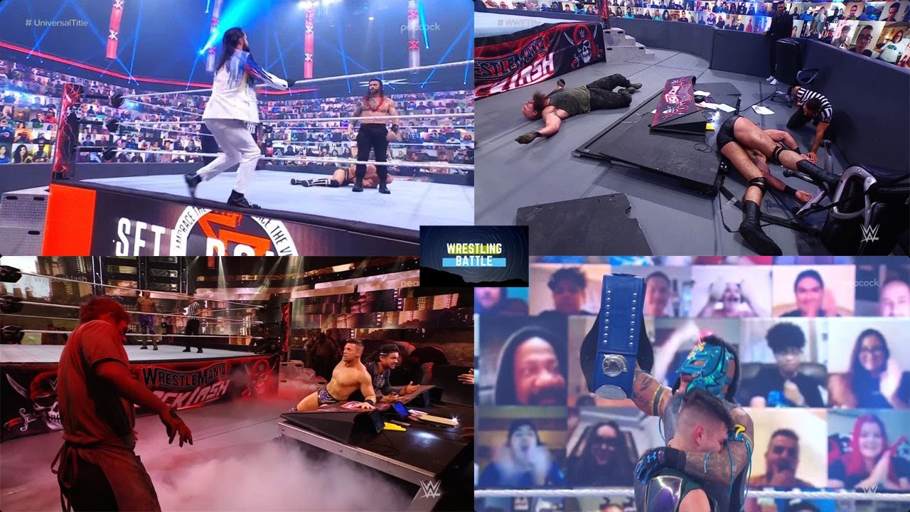 Wrestlemania Backlash 2021 Full Show Highlights- Seth confronts Roman, Zombie's attack, Father-Son | backdrop