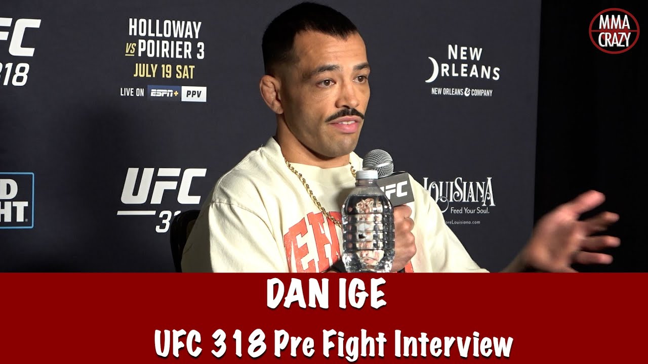 Dan Ige predicts a ’SPECTACULAR’ finish over Patricio Pitbull via KO at UFC 318 background