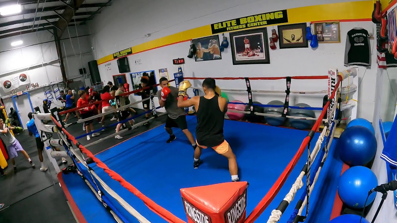 Adult boxing class background