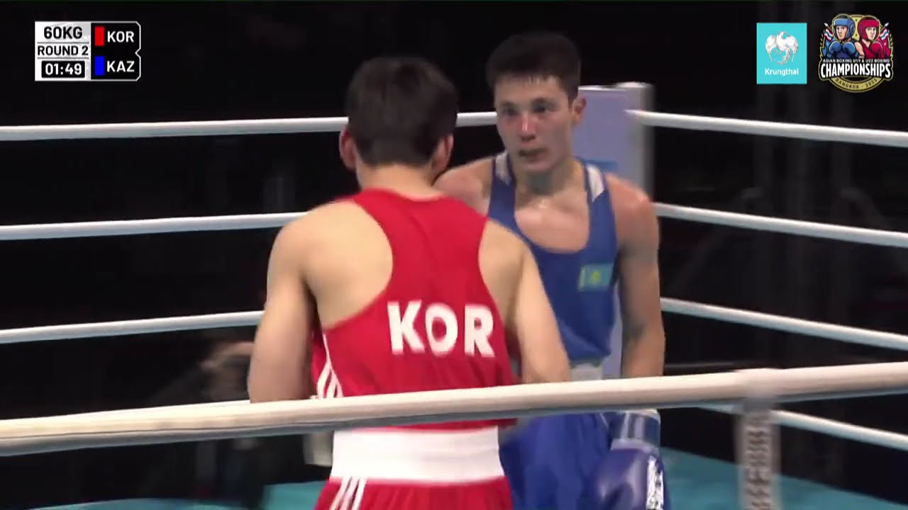 Nurislam Kaldybayev (KAZ) vs. Yoo Seung-Hun (KOR) Asian U22 Championships 2025 (60kg)