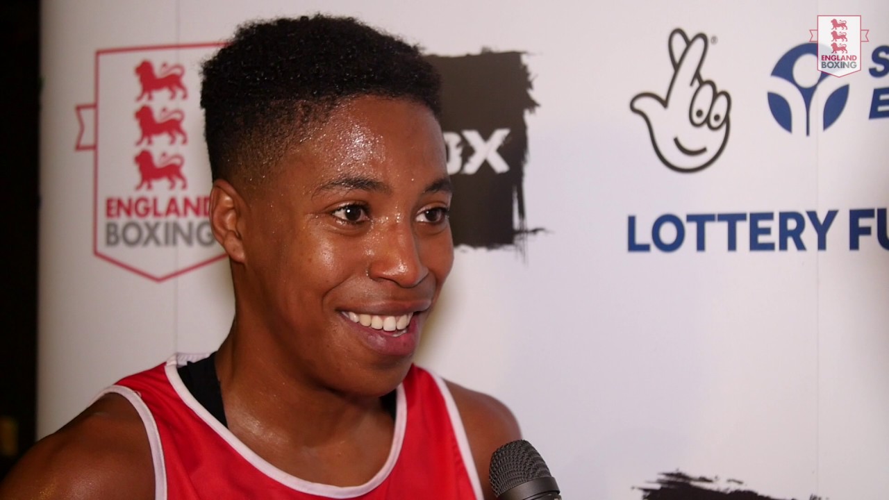 Post-match interview with Cherelle Brown. England Boxing Elite Championships 2017
