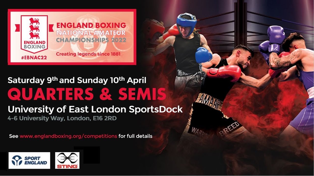 RING B - ENGLAND BOXING NATIONAL AMATEUR CHAMPIONSHIPS 2022 - SEMI-FINALS