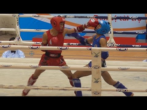 ĐÁNH BẠI CÔNG NGHỊ, LÊ ĐỨC HOÀN BẢO VỆ THÀNH CÔNG HCV TẠI QUÊ NHÀ | CHUNG KẾT MUAY HẠNG 51KG background