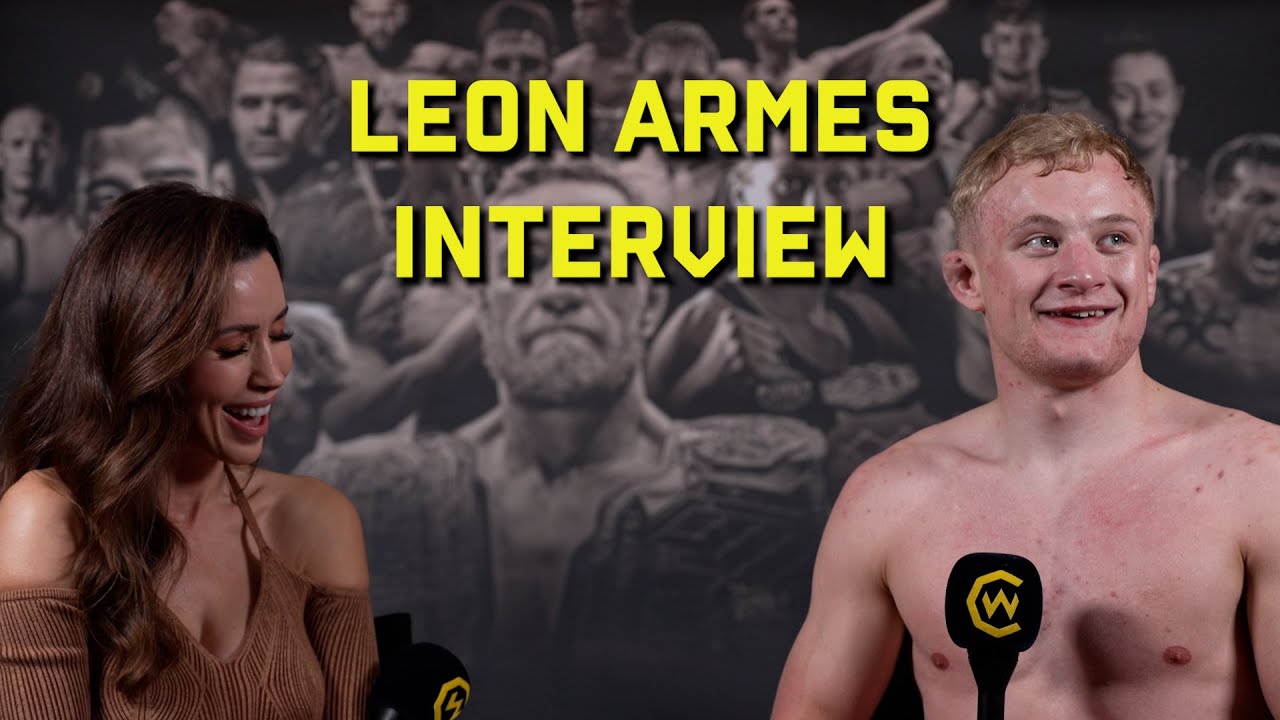 "To Get It Done in the First...I'm Over The Moon!" Leon Armes Post-Fight Interview background