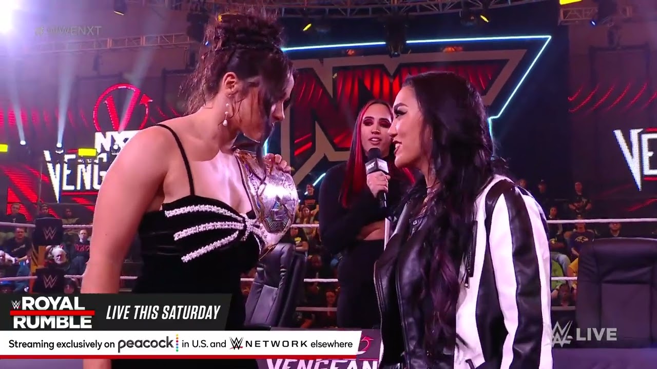 Tatum Paxley angers Lyra Valkyria with an attack on Roxanne Perez: NXT, Jan. 23, 2024 background