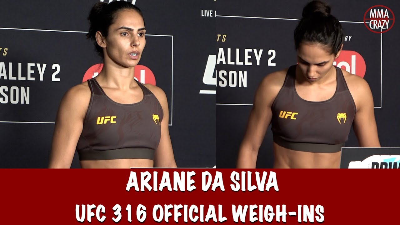 Ariane Da Silva misses weight by 6 POUNDS | UFC 316