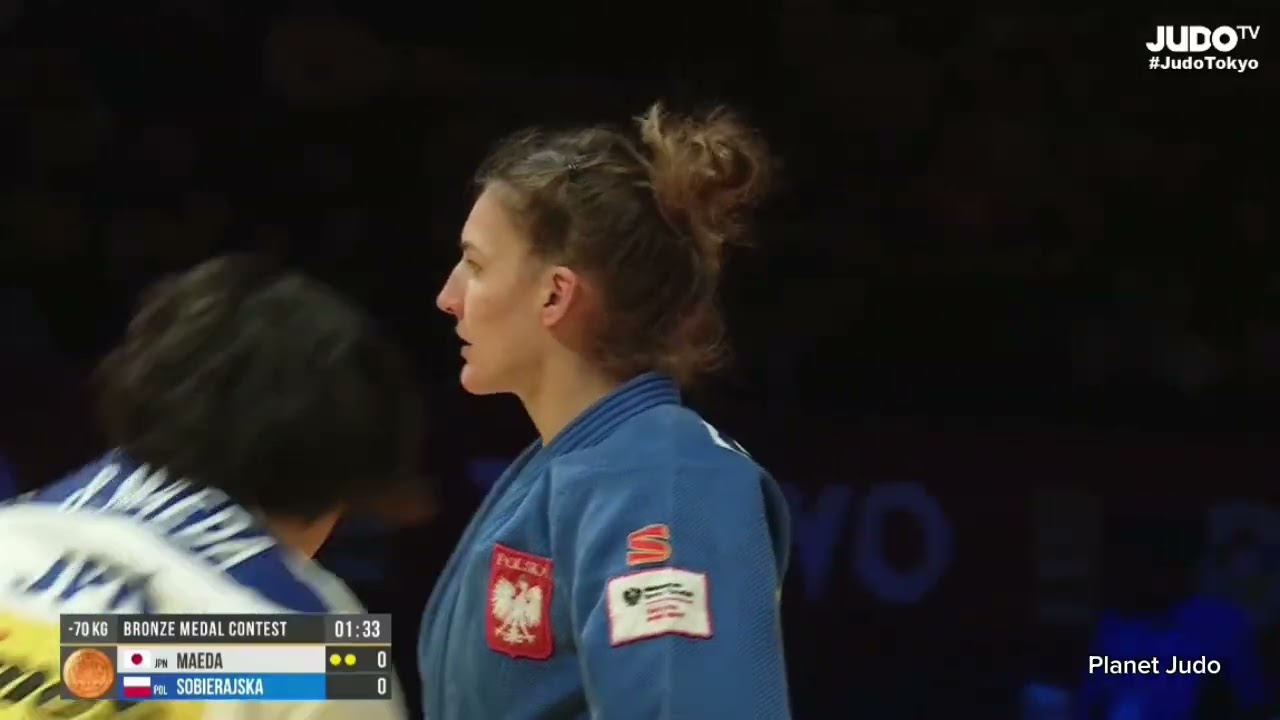 Rin MAEDA 🇯🇵 🆚️ Katarzyna SOBIERAJSKA 🇵🇱 | схватка за бронзу/-70кг | Большой Шлем Токио 2025