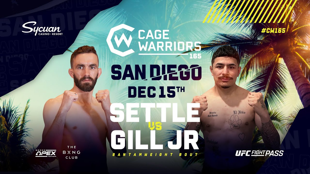 James Settle vs. Johnny Gill Jr. | FULL FIGHT | CW 165 San Diego background