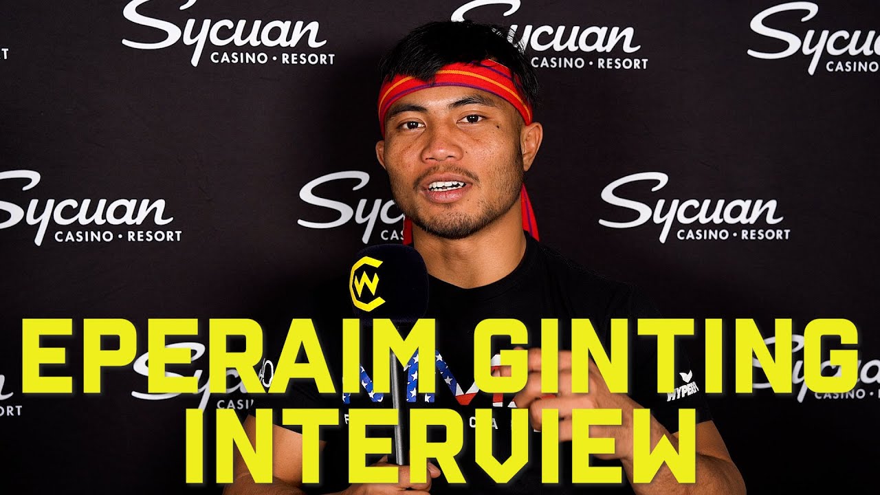 CW 165: Eperaim Ginting post-fight interview background
