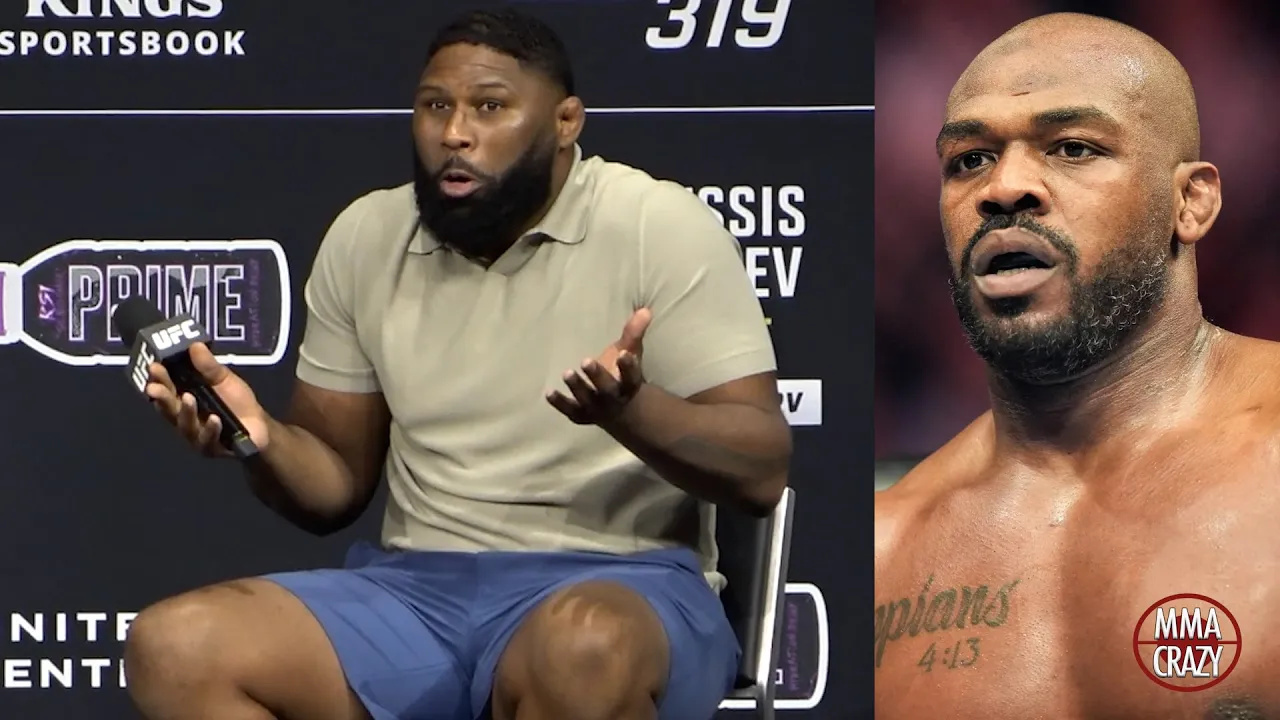 Curtis Blaydes gets FANS to CHANT 'F*** JON JONES' unintentionally background
