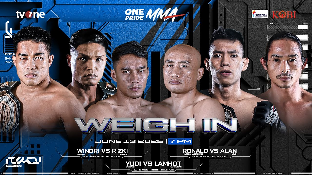 Weigh-In & Face Off One Pride 87: Bandung | 3 Perebutan Sabuk Juara One Pride MMA! background