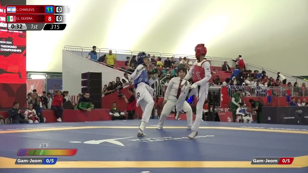 315 Round of 32 Women 44kg ISR L CHMILEVS MEX I L OLVERA