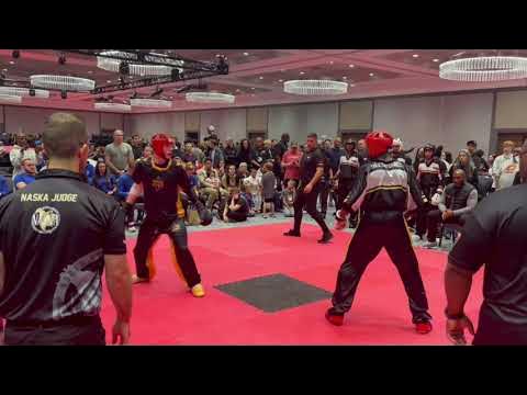 Team Paul Mitchell vs Team Impex/KTOC Men's Team Sparring Semifinals - Diamond Nationals 2024 background
