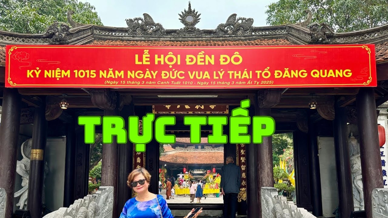 Trực tiếp lễ hội đền đô đình Bảng Bắc Ninh ngày chính hội 15-3-2025 âm lịch. background