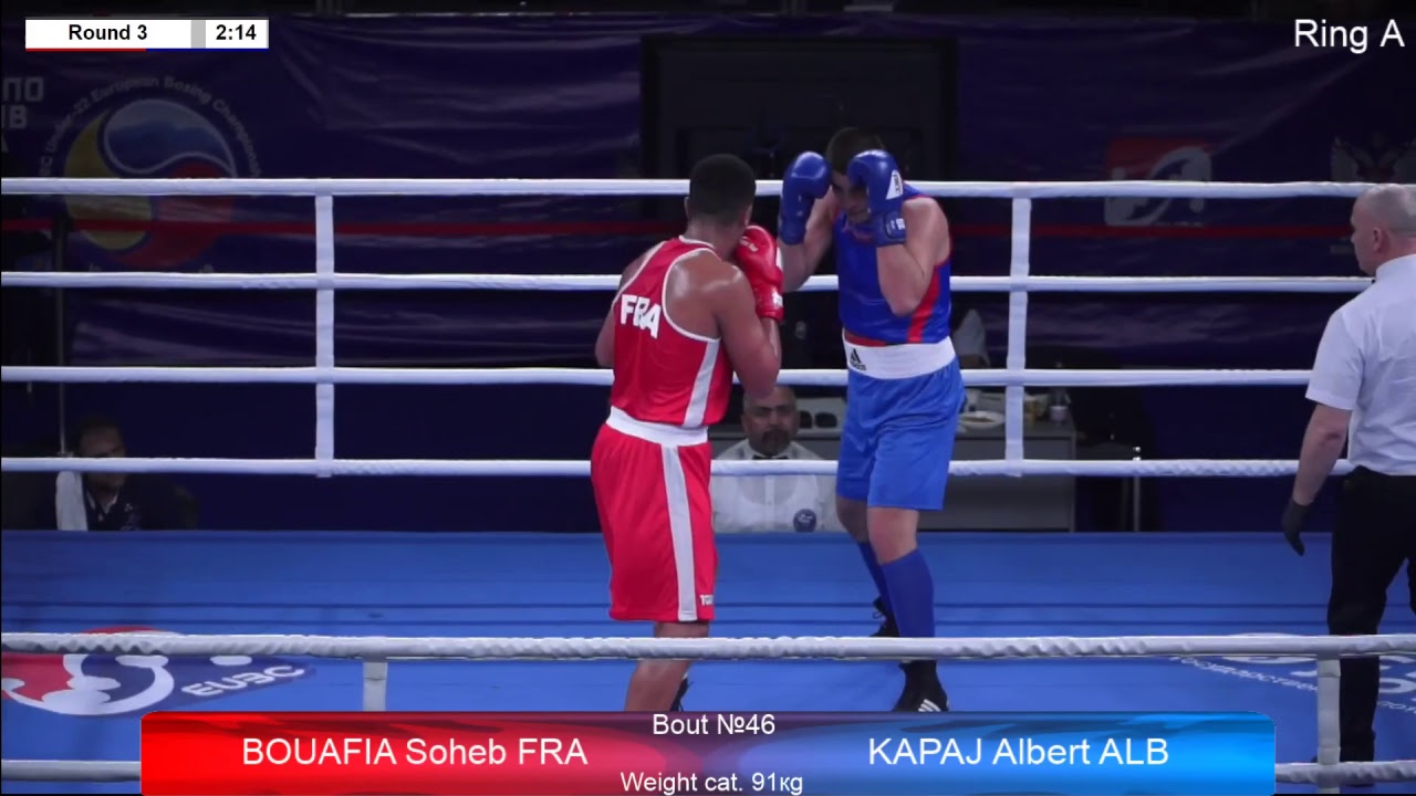 EUBC U22 European Boxing Championships VLADIKAVKAZ 2019 Day 2 Ring A backdrop